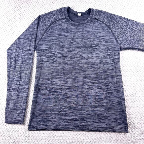 LULULEMON Heather Gray Long Sleeve Pullover In Mind Shirt Mens Medium - Picture 2 of 16